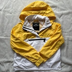 Hollister Two-Tone Yellow and White Jacket